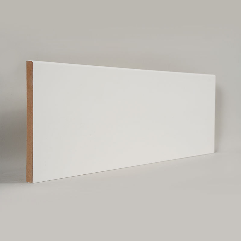 MDF podna lajsna (premirana punilom i biserno bijela) 1/2' x 5 1/2'