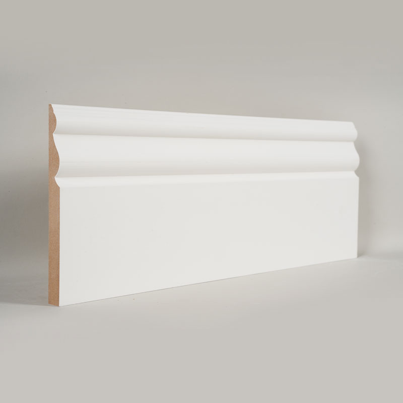 MDF podna lajsna (premirana punilom i biserno bijela) 3/5' x 6'