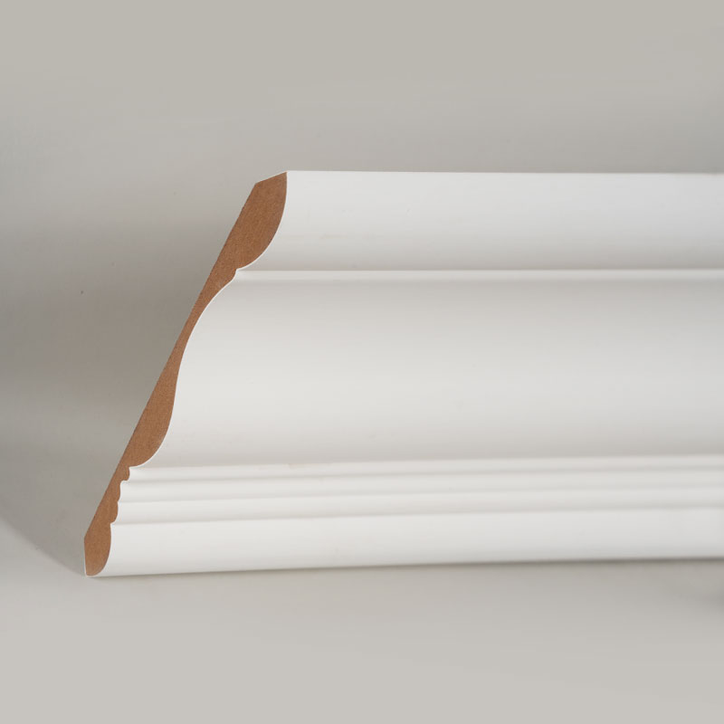 MDF kruna letvica (s temeljnim punilom i biserno bijela) 3/5' x 6'