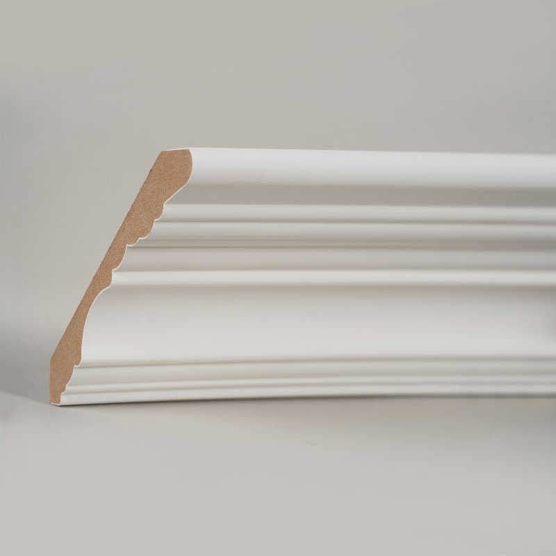 MDF kruna letvica (s temeljnim punilom i biserno bijela) 3/5' x 4 1/2'