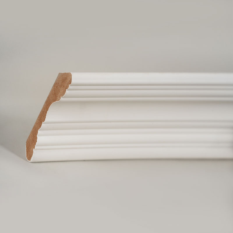 MDF kruna letvica (s temeljnim punilom i biserno bijela) 3/5' x 3 4/9'