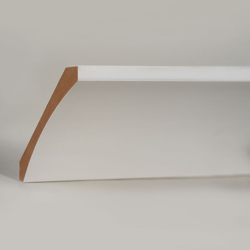 MDF kruna letvica (s temeljnim punilom i biserno bijela) 3/5' x 4 1/4'