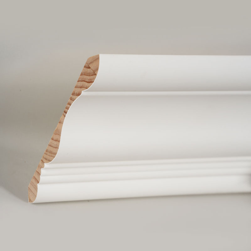 Lajsna za krunu od borovine (s temeljnim punilom i biserno bijela) 3/5' x 6' Lajsna za krunu od borovine (s temeljnim punilom i biserno bijela) 3/5' x 6'