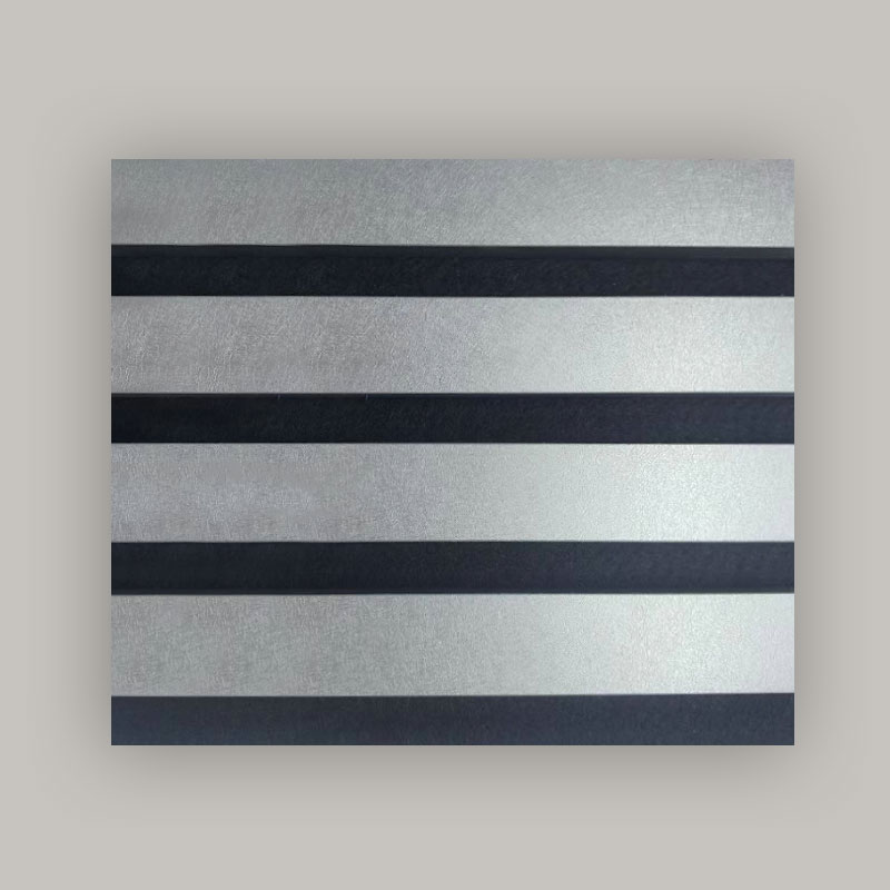 Rešetkasti zid/akustični zidni panel (3-strani PVC omotan) - metalik brušena boja 2400/2700 mm x 600 mm