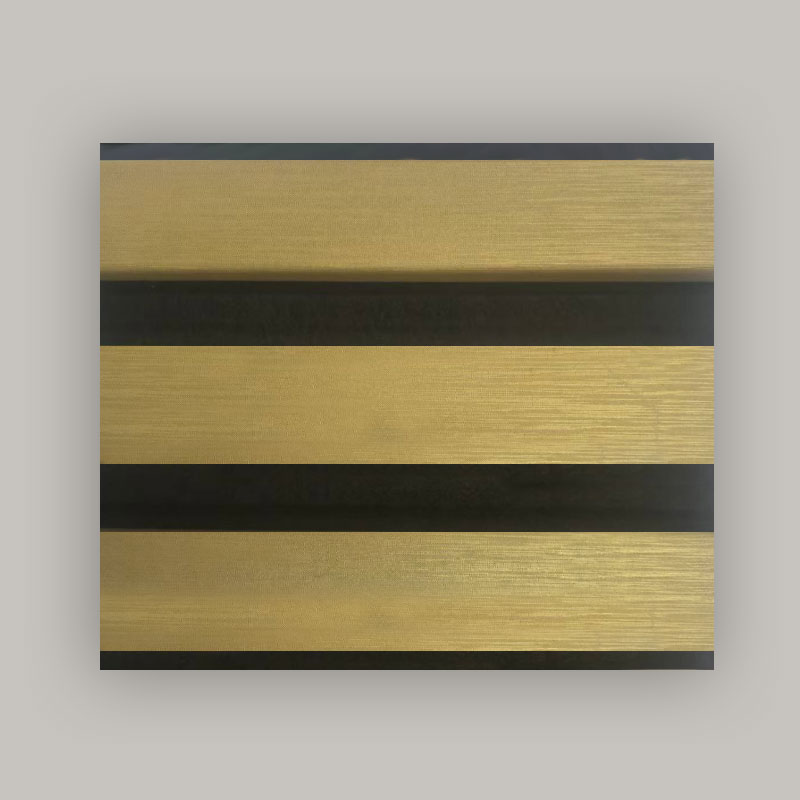Zidna rešetka/akustična zidna ploča (jednostrano omotana PVC-om) - metalik brušena boja 2400/2700 mm x 600 mm