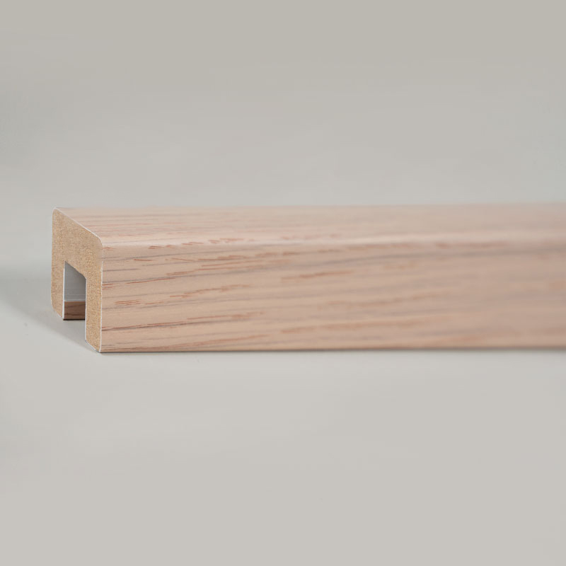 Rukohvati za stepenice od punog drveta (omotani PVC-om) - boja hrasta 1 1/6' x 1 1/6'