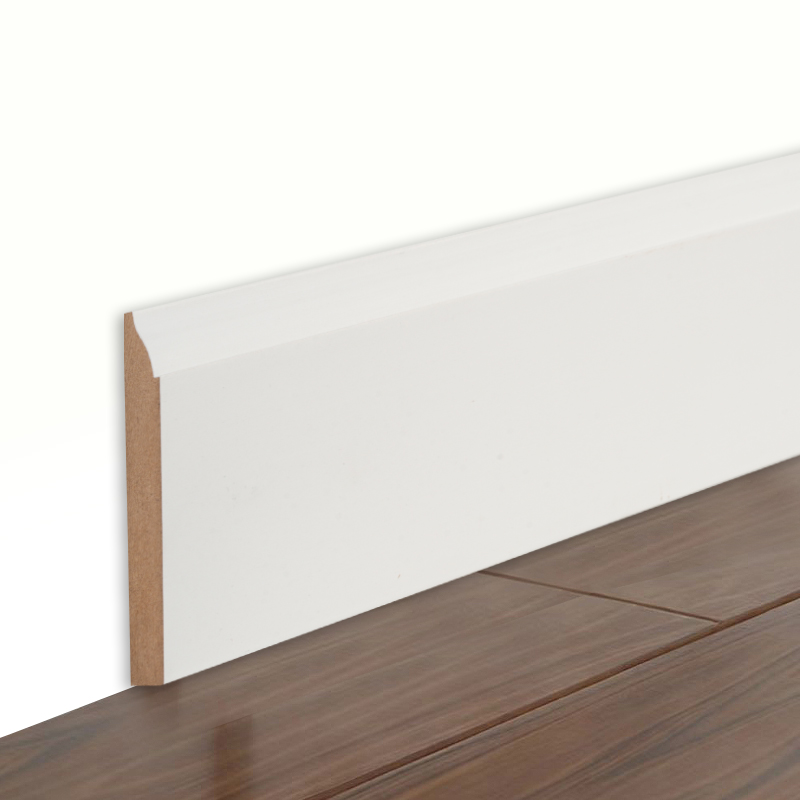 MDF podna lajsna (premirana punilom i biserno bijela) 3/5' x 3 1/4'